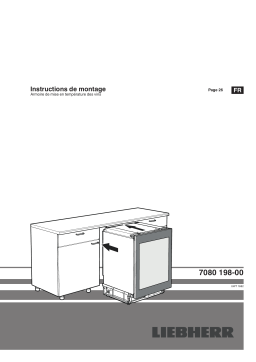 Liebherr UWTgb 1682 Armoire de mise à température du vin à vin à encastrer sous plan de travail Manuel utilisateur