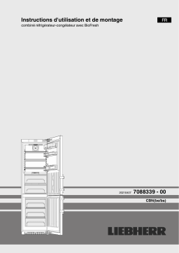 Liebherr CBNbs 4875 Premium Réfrigérateur-congélateur BioFresh et NoFrost Operating instrustions