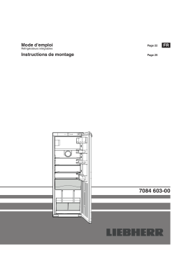 Liebherr IKFPc 2854 Premium Réfrigérateur encastrable intégrable Operating instrustions