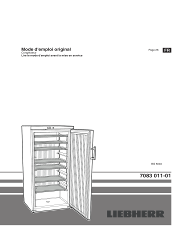 Mode d'emploi | Liebherr BG 5040 Operating instrustions | Fixfr