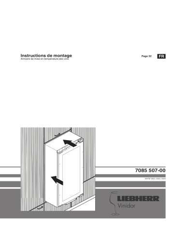 EWTdf 1653 Vinidor | EWTdf 2353 Vinidor | Liebherr EWTdf 3553 Armoire à vin encastrable Manuel utilisateur | Fixfr