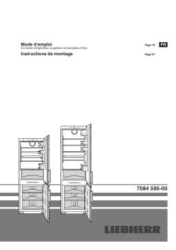 Liebherr ECc 2866 Premium Réfrigérateur-congélateur décorable SmartFrost Operating instrustions