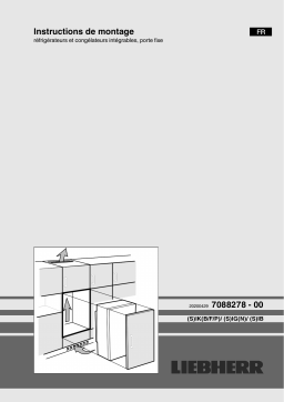 Liebherr SIBP 1650 Premium Réfrigérateur encastrable intégrable BioFresh Manuel utilisateur