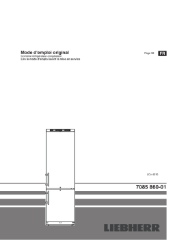 Liebherr LCv 4010 MediLine Operating instrustions