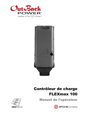 OutBack Power FLEXmax 100 Charge Controller Manuel du propriétaire | Fixfr
