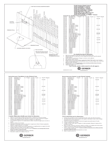 Installation manuel | Gerber G0022519 Burr Ridge™ 8