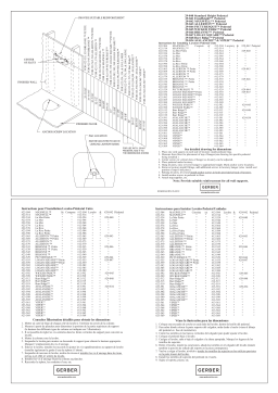 Gerber G0022585 Logan Square™ 4" Centers Standard Pedestal Bathroom Sink Guide d'installation