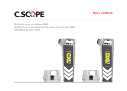 C.Scope SGA3 Signal Generator Manuel utilisateur