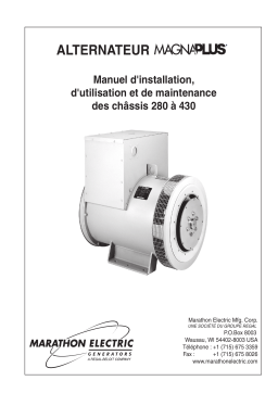 Marathon SB504F MagnaPlus Generator Manuel utilisateur