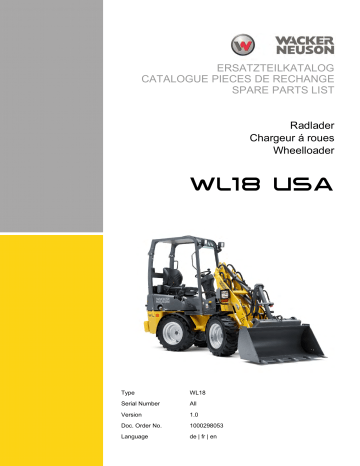 Wacker Neuson WL18 Articulated wheel loader Manuel utilisateur | Fixfr