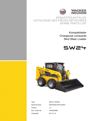 Wacker Neuson SW24 Skid steer loader Manuel utilisateur | Fixfr