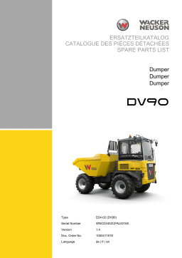 Catalogue pièces détachées Wacker Neuson DV90 | IA 