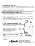 Lincoln Products 102110 Fits all Flat Waste and Overflow Washer Guide d'installation