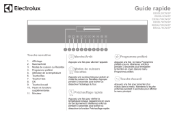 Electrolux EB3GL70KSP Guide de démarrage rapide