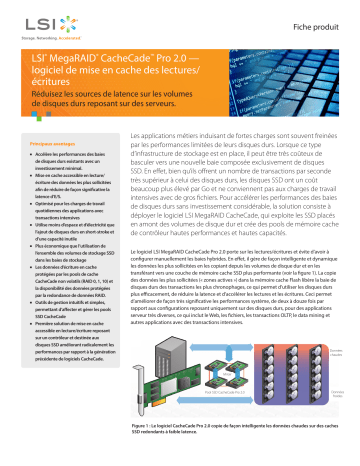 Broadcom CacheCade Pro2.0 Product Brief ( French Version) spécification | Fixfr