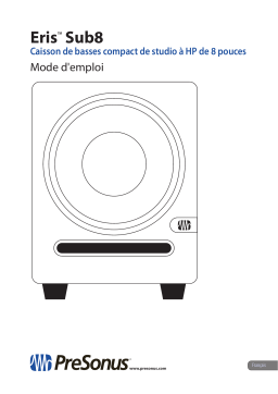 PRESONUS Eris Sub8 Manuel du propriétaire
