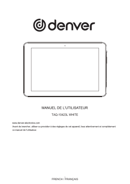 Denver TAQ-10423L WHITE 10.1” QUAD CORE 4G TABLET Manuel utilisateur