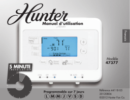 Hunter Fan 47377 Thermostat Manuel du propriétaire