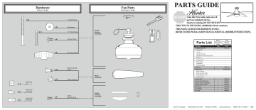 Hunter Fan 27586 Ceiling Fan Manuel utilisateur | Fixfr