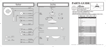 27530 | Hunter Fan 27529 Ceiling Fan Manuel utilisateur | Fixfr