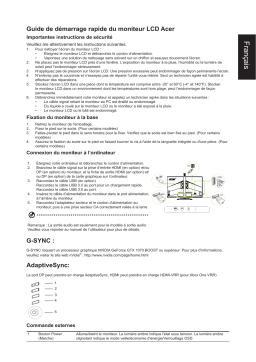 Acer CP7271KP Monitor Guide de démarrage rapide