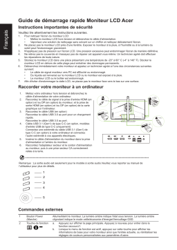 Acer CP3271UV Monitor Guide de démarrage rapide