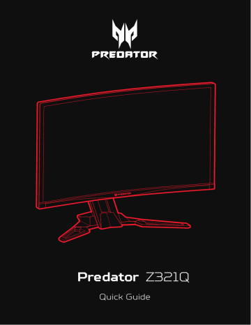 Acer Z321Q Monitor Guide de démarrage rapide | Fixfr
