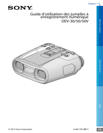 Sony DEV-50V Manuel utilisateur | Fixfr