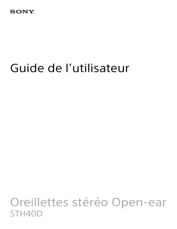 Mode d'emploi | Sony STH40D Manuel utilisateur | Fixfr