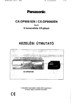 Panasonic CXDP9061 Operating instrustions