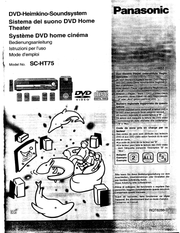 Mode d'emploi | Panasonic SAHT75EG Operating instrustions | Fixfr