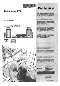 Panasonic SCDV250 Operating instrustions