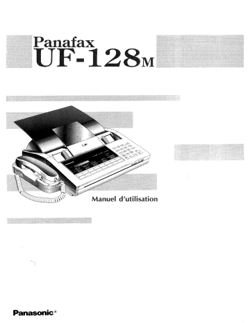 Mode d'emploi | Panasonic UF128M Operating instrustions | Fixfr
