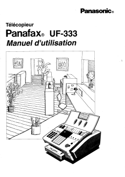 Panasonic UF333 Operating instrustions