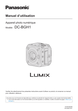 Panasonic DCBGH1E Operating instrustions