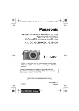 Panasonic DCGX880EF Operating instrustions