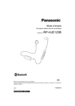 Panasonic RPHJE120BE Operating instrustions