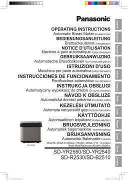 Panasonic SDR2530 Operating instrustions