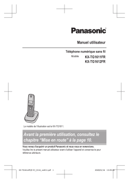 Panasonic KXTG1611FR Operating instrustions