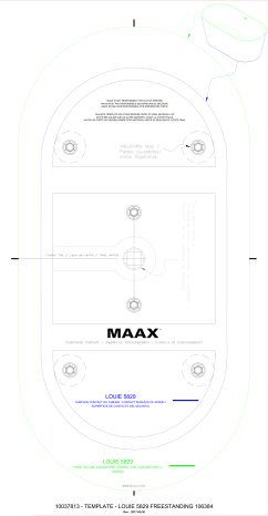 MAAX 106384-000-001 Louie 5829 Bathtub Guide d'installation | Fixfr