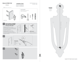 Baldwin 0106.003 French Knocker Guide d'installation