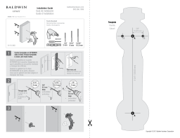 Baldwin 0113.003 "S" Knocker Guide d'installation