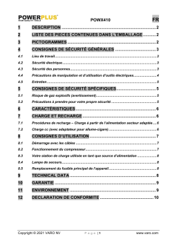 Powerplus POWX410 POWER STATION 4-IN-1 Manuel du propriétaire