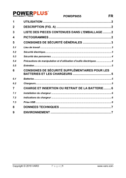Powerplus POWDP9055 MULTI CHARGER 20V/40V Manuel du propriétaire