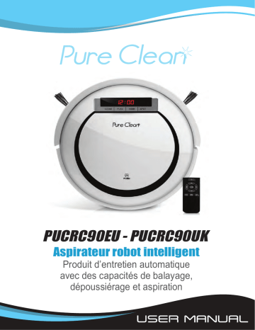 Pure Clean PUCRC90EU Smart Robot Vacuum Cleaner Manuel du propriétaire | Fixfr