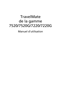 Acer TravelMate 7220 Manuel du propriétaire