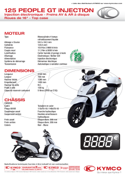 KYMCO 125 PEOPLE GT INJECTION Manuel du propriétaire