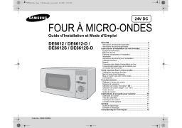 Samsung DE6612-D Manuel du propriétaire