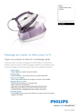 Philips gc 7240 Manuel du propriétaire