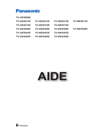 Panasonic TX32ES400E Manuel du propriétaire | Fixfr